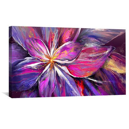 Colorful Floral Abstract Oil Painting for Vibrant Home Decor