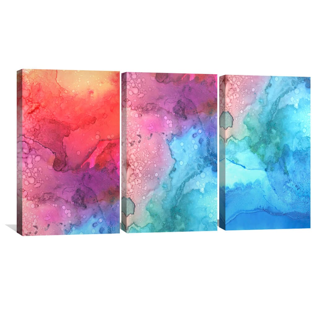 Colorful Abstract Oil Painting for Vibrant Home Decor and Artistic Living Spaces