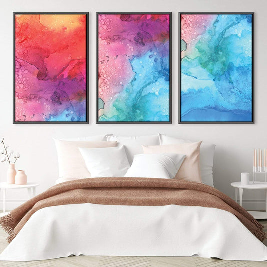 Colorful Abstract Oil Painting for Vibrant Home Decor and Artistic Living Spaces