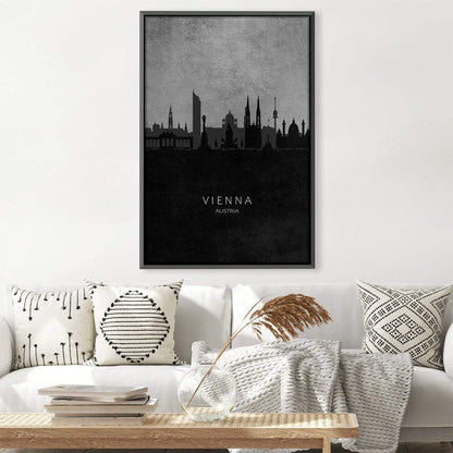 Stunning Vienna Skyline Oil Painting - Modern Canvas Art for Home Decor