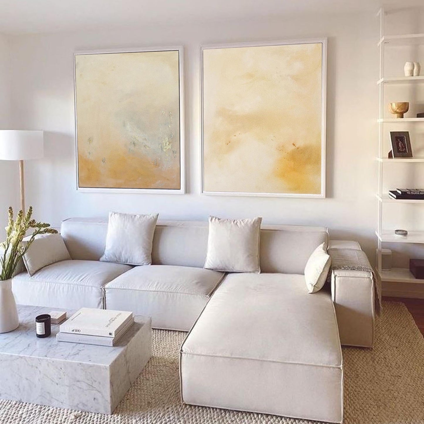 Elegant Minimalist Oil Painting for Modern Home Decor and Contemporary Art Lovers