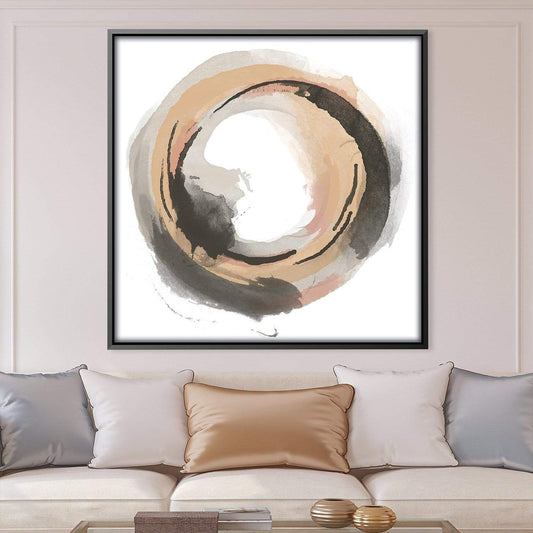 Abstract Circle Oil Painting for Modern Home Decor and Art Lovers