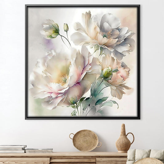 Elegant Floral Oil Painting on Canvas – Perfect for Home Décor