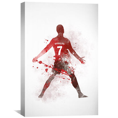Dynamic Watercolor Soccer Art Print - Inspiring Athletic Wall Decor
