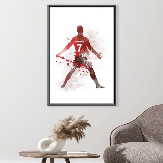 Dynamic Watercolor Soccer Art Print - Inspiring Athletic Wall Decor