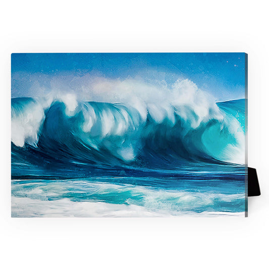 Stunning Ocean Waves Oil Painting for Nautical Home Decor