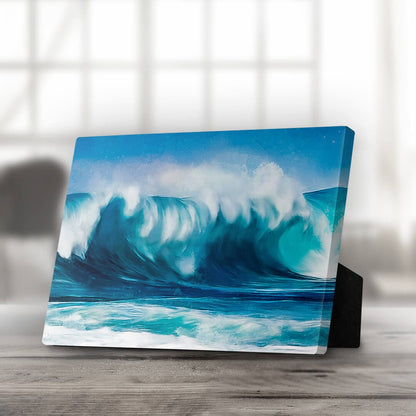 Stunning Ocean Waves Oil Painting for Nautical Home Decor