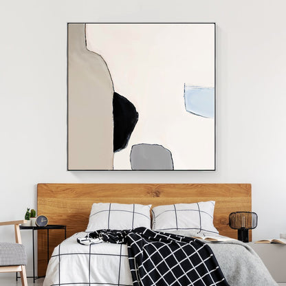 Abstract Contemporary Oil Painting - Calm Minimalist Art for Modern Interiors