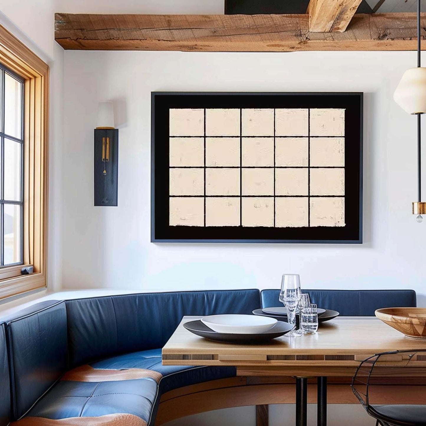 Elegant Minimalist Oil Painting for Modern Home Décor and Art Lovers