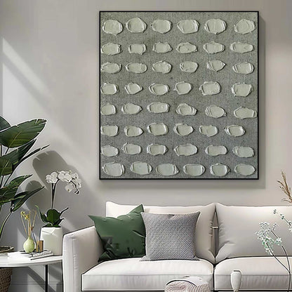 Textured Minimalist Oil Painting for Contemporary Home Decor