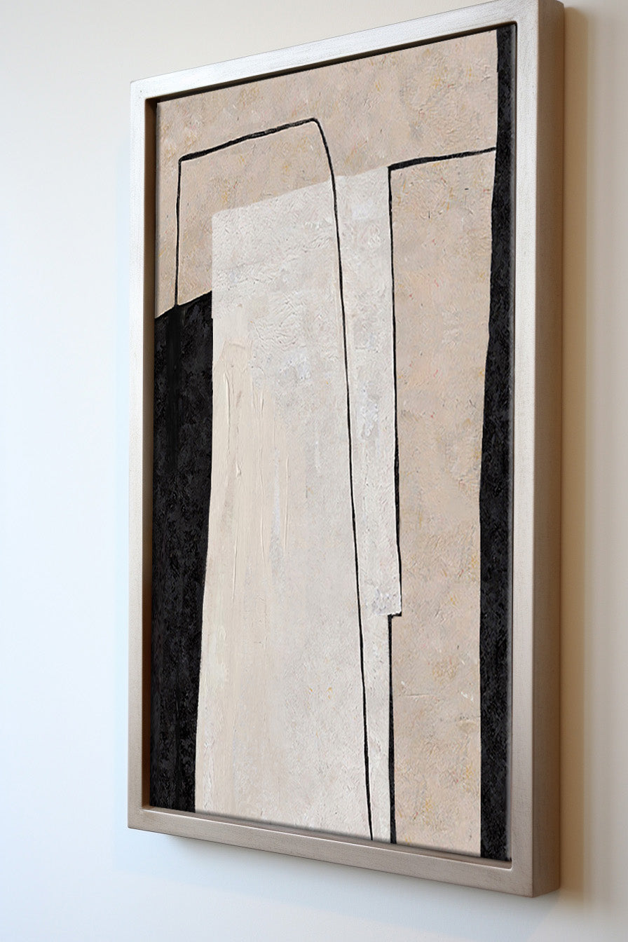 Stunning Extra Large Minimalist Abstract Oil Painting for Modern Decor